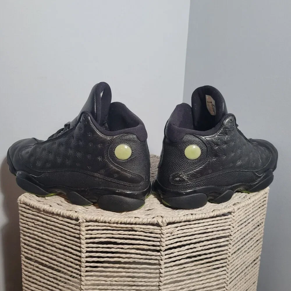 Jordan Air Jordan 13 Retro 2017 Black Altitude Green 414571-042 Men Size 9.5
